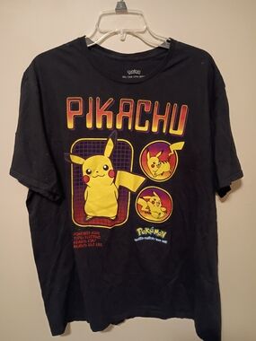 Pokemon Black and Yellow Pikachu Graphic Tee